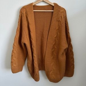 Womans Burnt Orange Cardigan